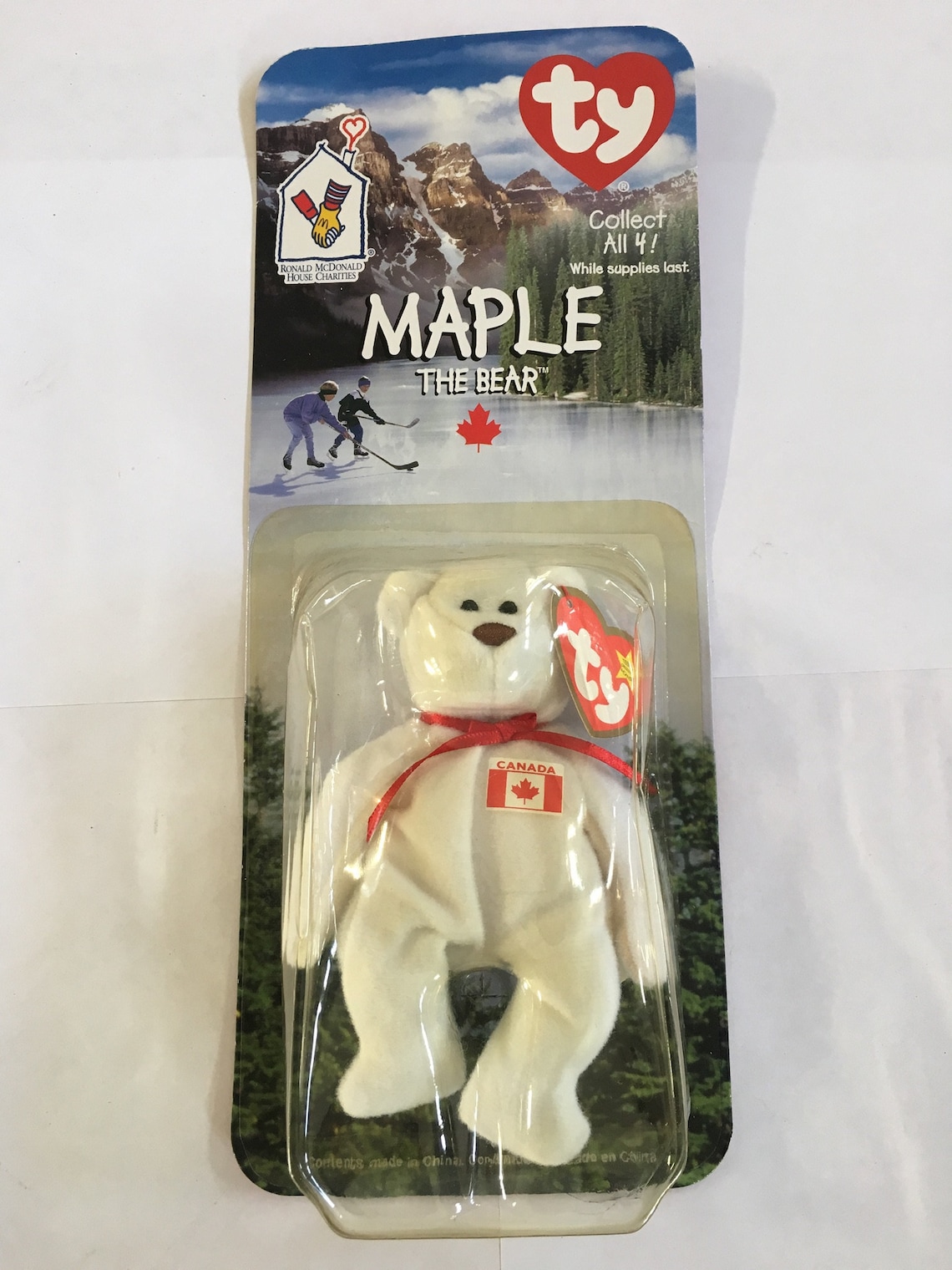 Maple the Bear Tag Errors Mcdonalds Beanie Baby Ty Etsy