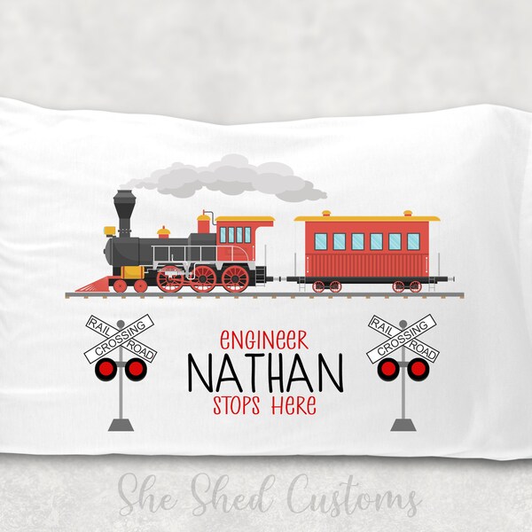 Train Pillow Etsy