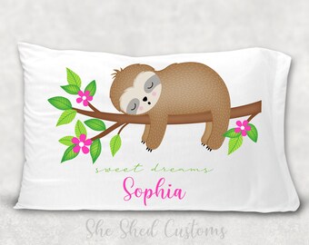 sloth pillowcase