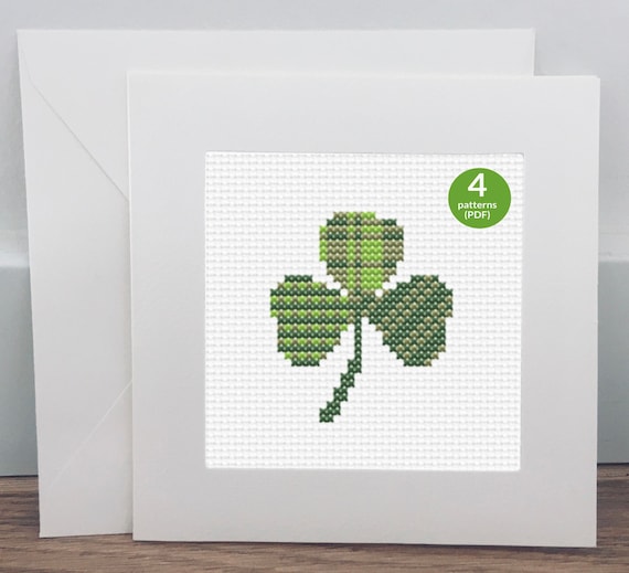 Craft Supplies & Tools Cross Stitch Sewing & Needlecraft Irish Shamrock