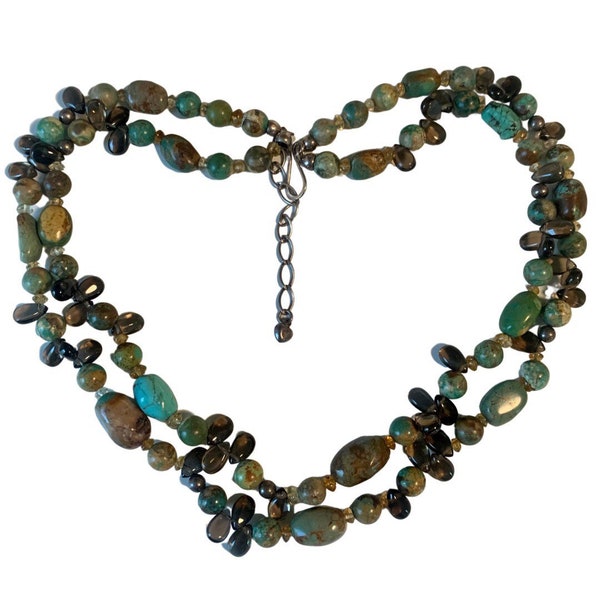 Bunkhouse Graduated Hubei Turquoise Necklace main image 0