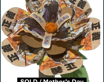 Collectors - 2012 One Piece TCG Flower - Gold JUSTICE Cards from Authentic Wanted Decks, Features Yamakaji