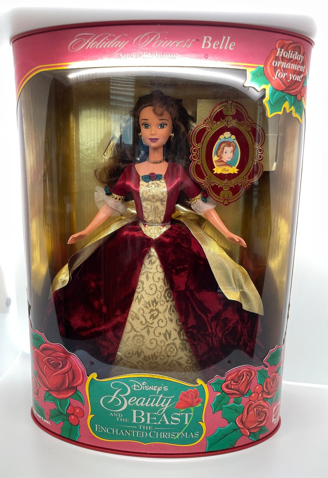 1997 Mattel Beauty and the Beast Enchanted Christmas Belle Barbie
