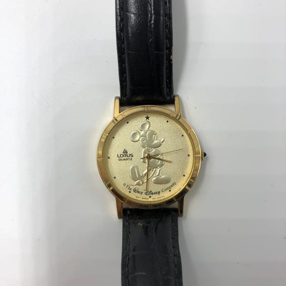 Vintage Lorus Disney Mickey Mouse Gold-tone Quartz Watch - Etsy display picture 3
