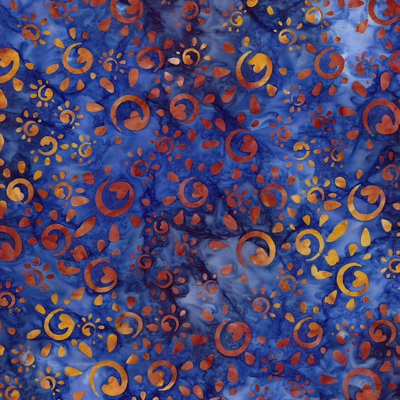Reflection Pattern Design Textiles WESTERN REFLECTIONS - BT23506-305 - Denim Bijou - the Expressions ...