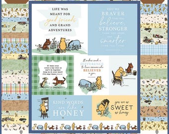 SWEET AS HONEY  Quilt Kit - Winnie the Pooh fabric by Echo Park Paper Co for Riley Blake Designs. Pattern and Fabric included.