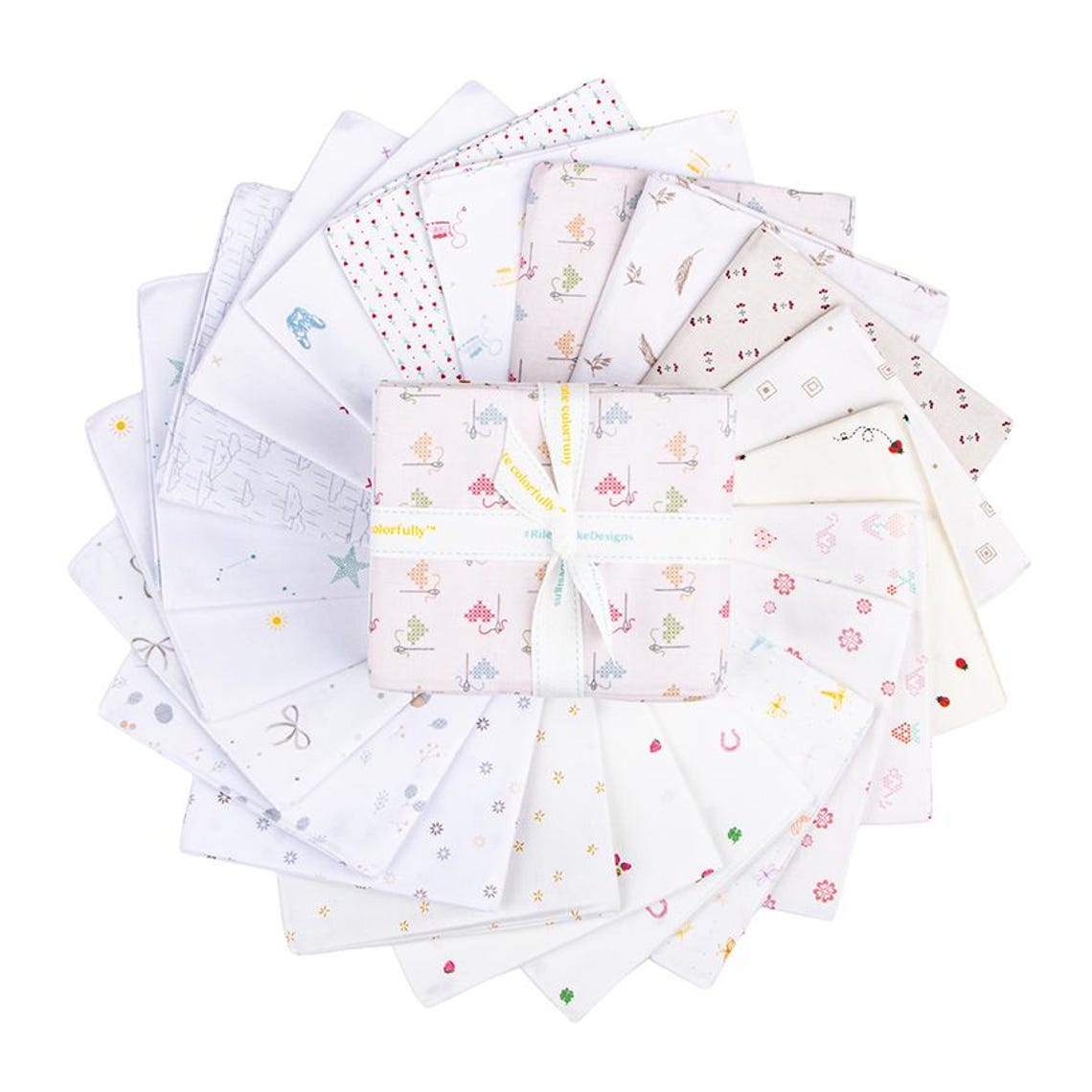 HUSH HUSH 5 Fat Quarter Bundle Designed by Riley Blake Designers for ...