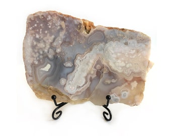 Agate Slice Natural Stone Lapidary Slab Brazilian Agate Rough Slab for Finishing