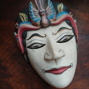 vintage wood mask