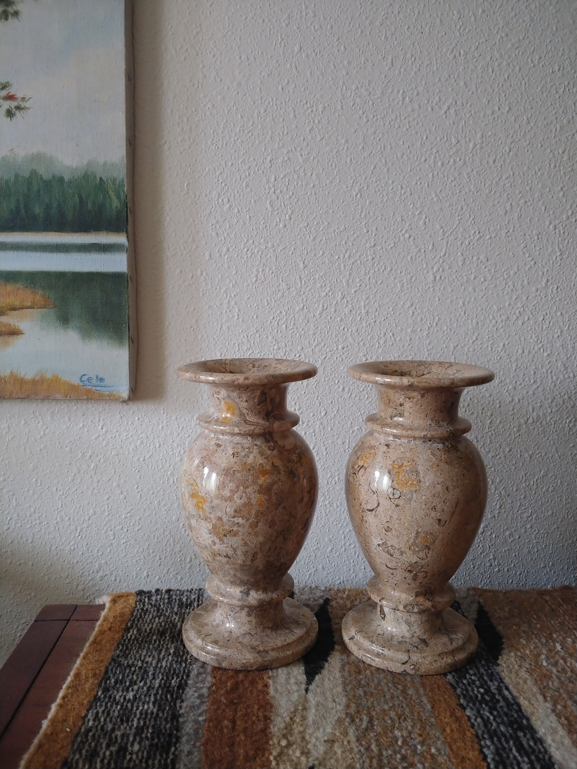 Fossil Stone Vase - Etsy