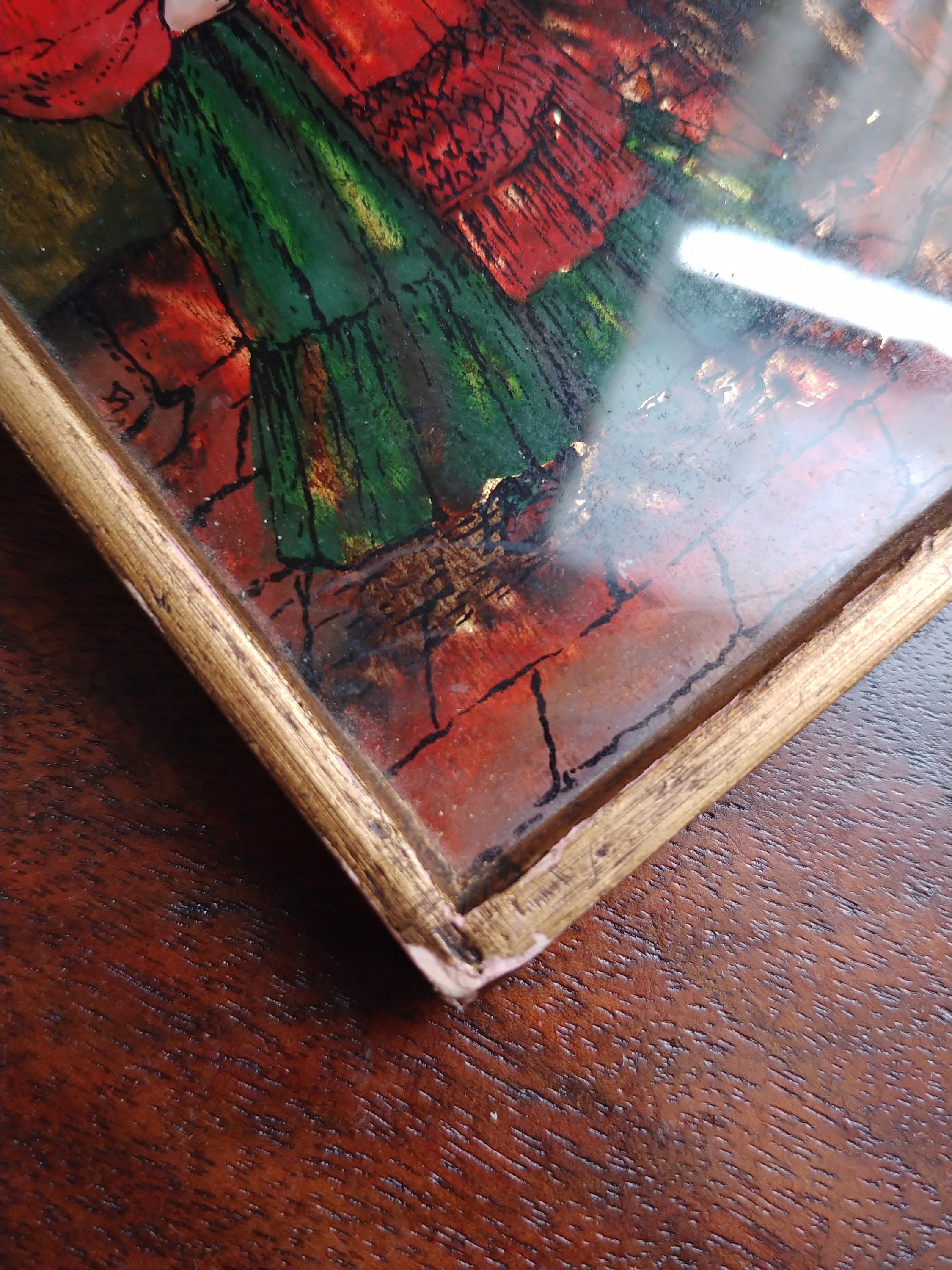 Reverse Painted Glass Frida Kahlo and Diego Rivera - Etsy