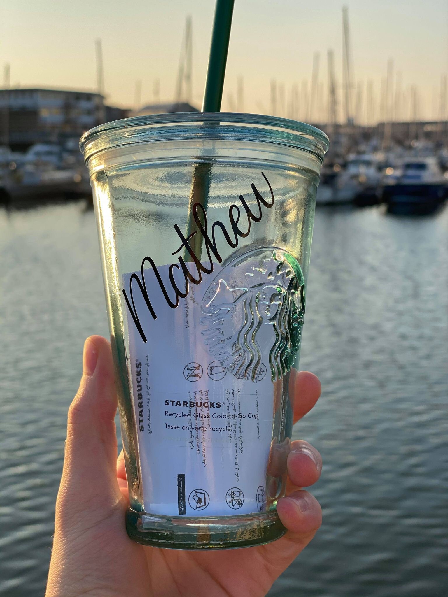 Starbucks Aurora Recycled Glass Cup lagoagrio.gob.ec