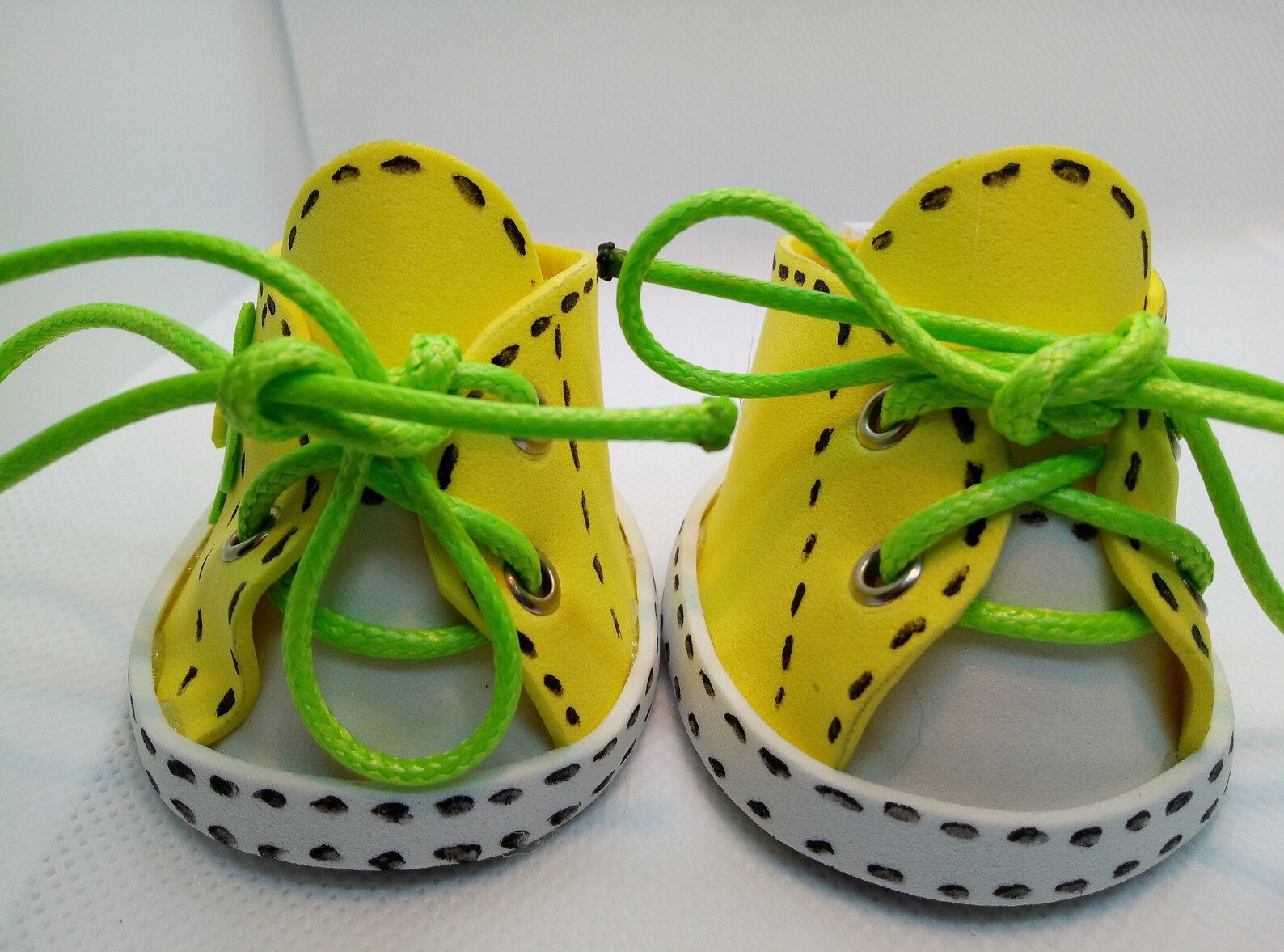 Doll shoes yellow doll boots with a flower for rag dolls. Etsy