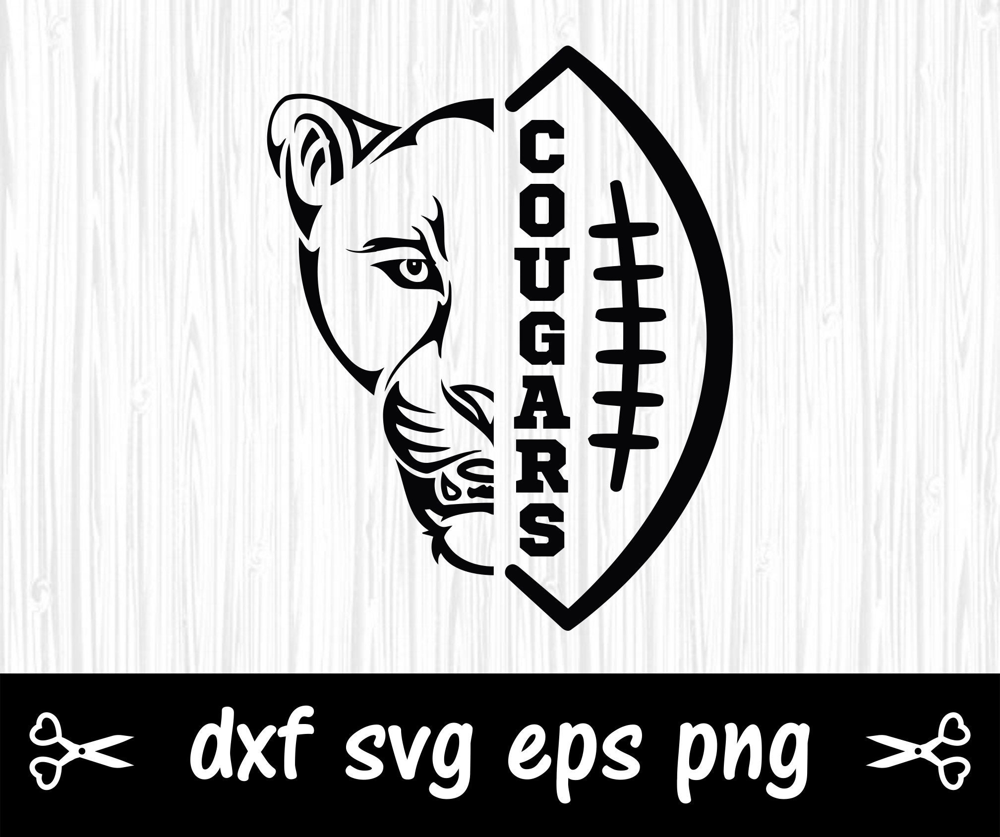 Cougars Football Svg Cricut filepng dxf eps covid 19 cut | Etsy