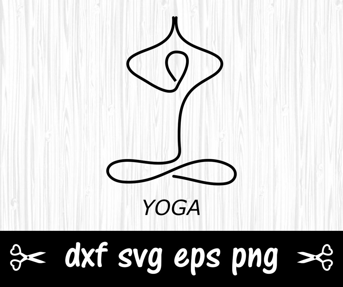 Yoga Svg Cricut File Svg Png Dxf Eps Cut File Heart Etsy