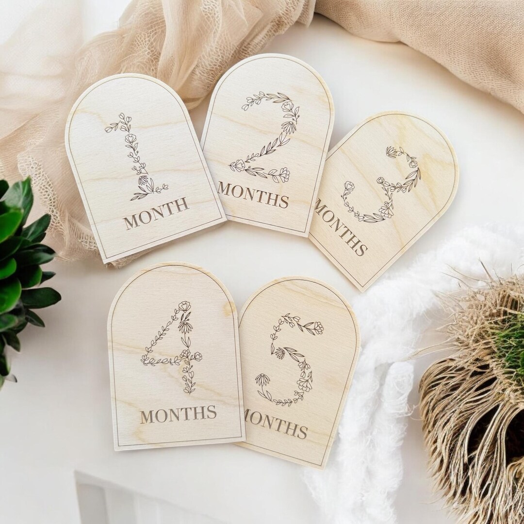 Baby Milestone Cards, Baby in Bloom Gift, Newborn Cards - Etsy