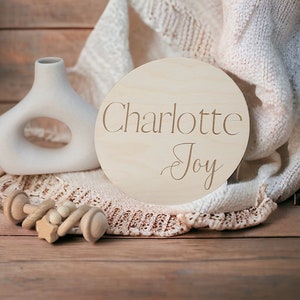 Personalized Wooden Newborn Name Sign, Custom Baby Name Announcement Plaque, Nursery Decor, Newborn Hospital Name Sign, Baby Shower Gift