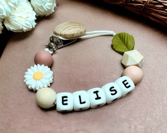 Adorable Personalized Pacifier Clip for Girls - Perfect Baby Shower Gift for New Parents