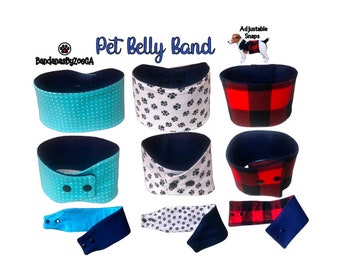 Dog Belly Band, Custom Pet Band, Belly Band for Male Pet, Washable Reusable Belly Bands, Pet Diapers, Training Bands from Pet  Marking