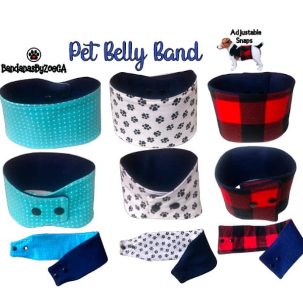 Dog Belly Band, Custom Pet Band, Belly Band for Male Pet, Washable Reusable Belly Bands, Pet Diapers, Training Bands from Pet  Marking