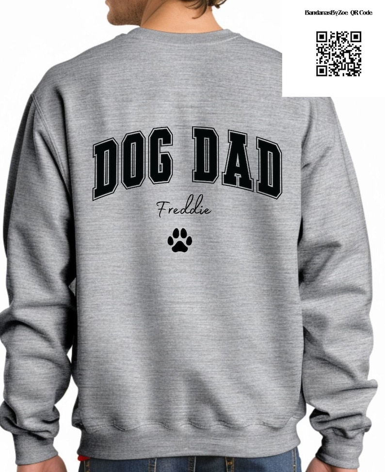 Dog Mom with a quote on the sleeve, Pet Mom Gift, Pet Gift, Mama Sweatshirt, Custom Sweatshirt, Mom Shirt, Dog Dad Shirt, Custom Text Tee image 8