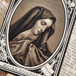 Carte commémorative - Mater Doloresa - Mère Marie