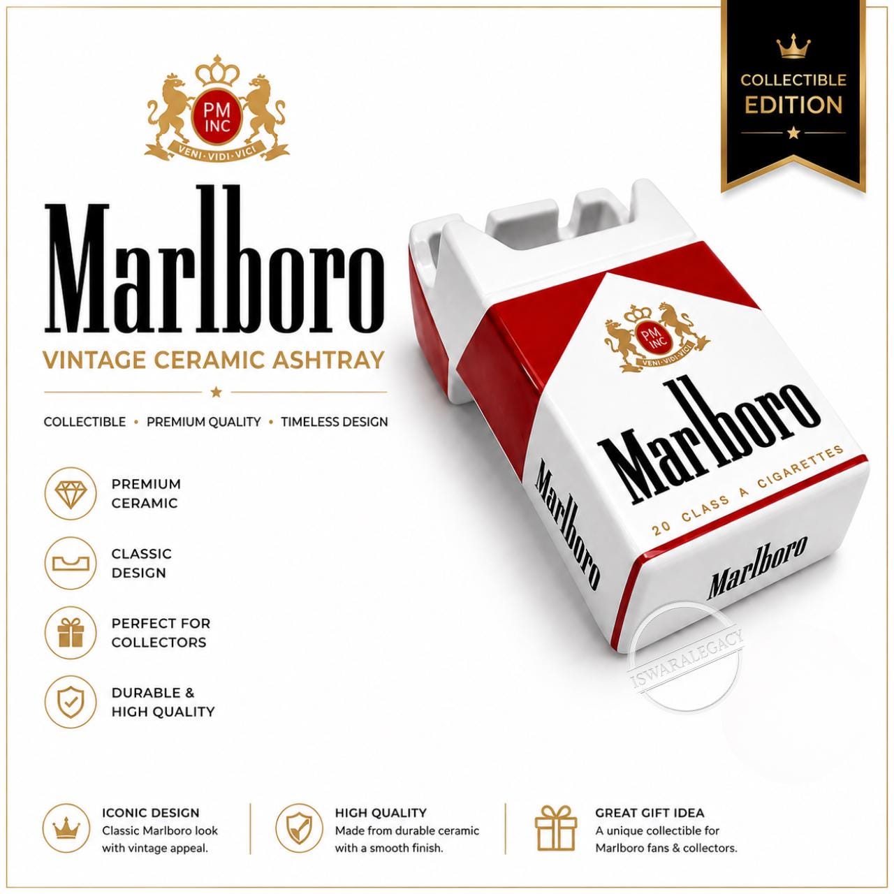 Marlboro vintage ashtray - Etsy 日本