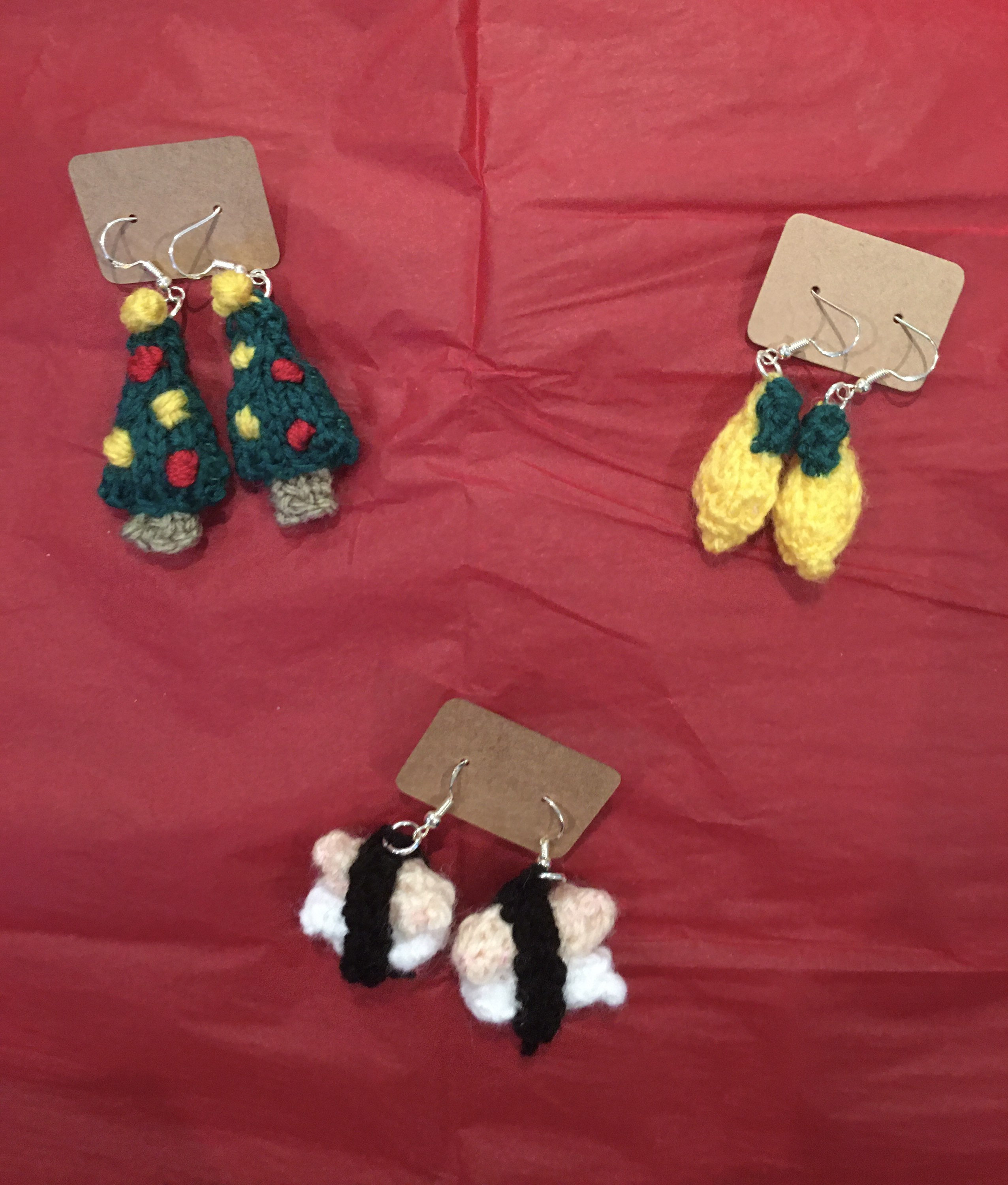 Mystery Packs of Knitted Earrings Etsy