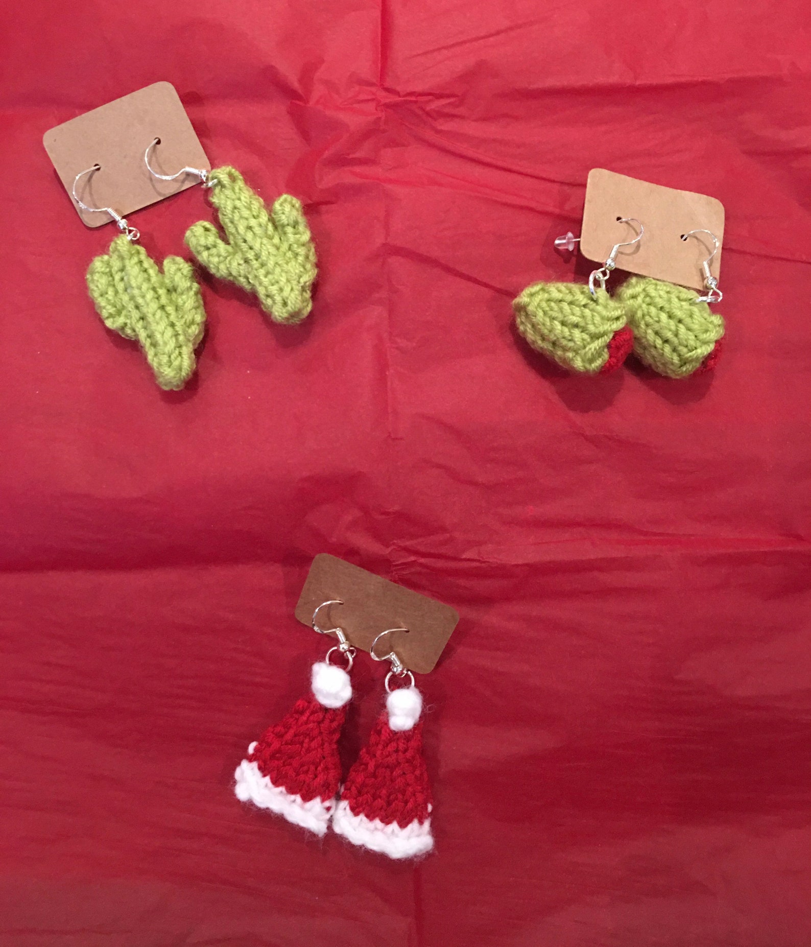 Mystery Packs of Knitted Earrings Etsy