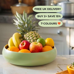 Fruit Bowl – Large Bamboo 30cm (7 Colours) | Salad / Centerpiece