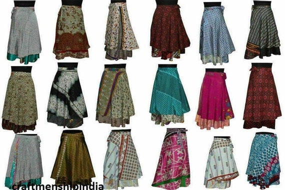 Indian Silk Skirts Boho Skirts Women Skirts Hippie Skirts Silk Skirts Wrap Skirts Maxi Skirts Summer Skirts Vintage Skirts Wrap Skirt