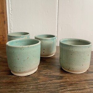 Beaker, Ceramic Handleless Mug, Handmade Stoneware Ceramic Pottery Cup, Tea Cup, Wine Beaker, Cappuccino Cup, Coffee Cup 130ml