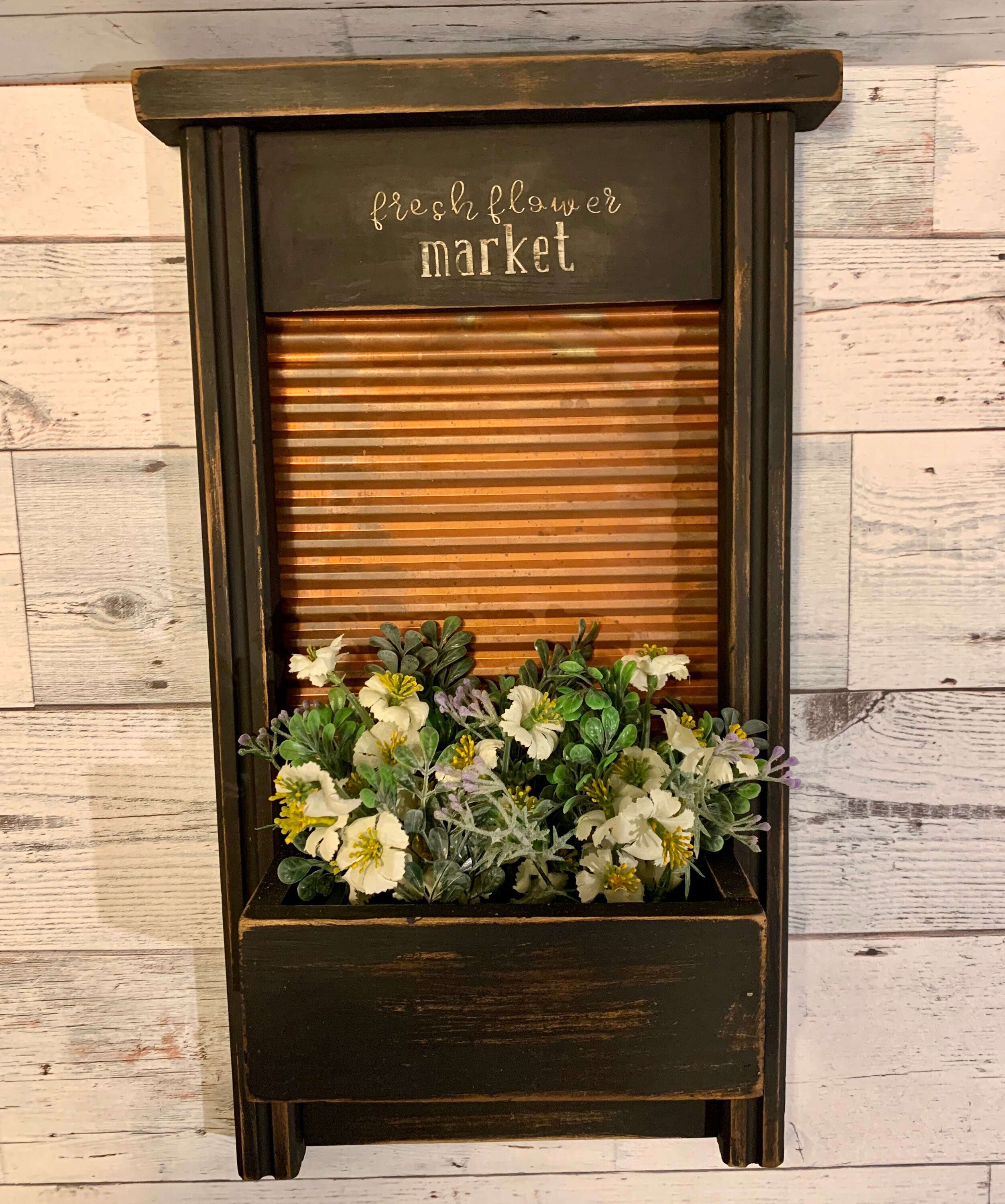 Vintage washboard decor Etsy