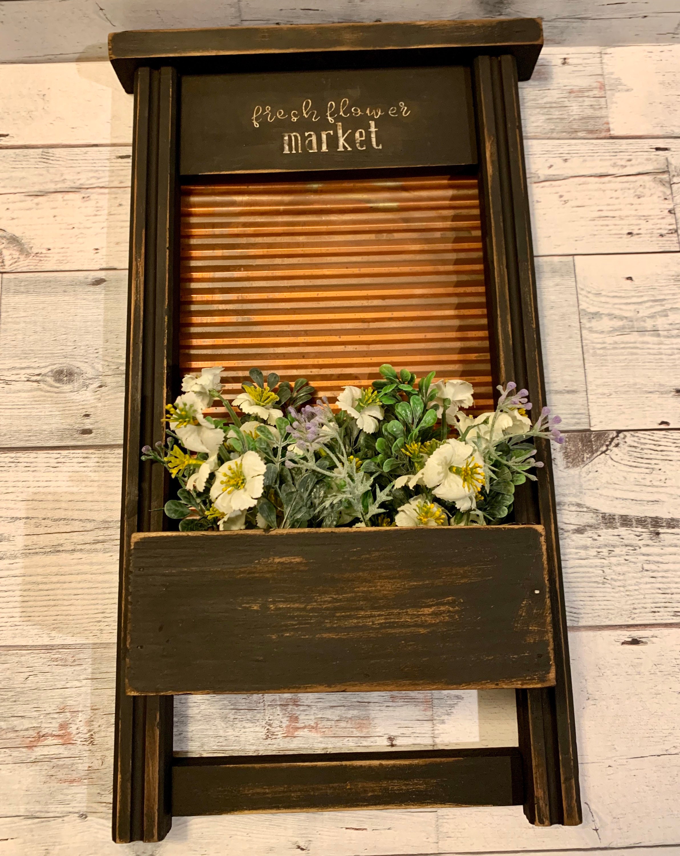 Vintage washboard decor Etsy