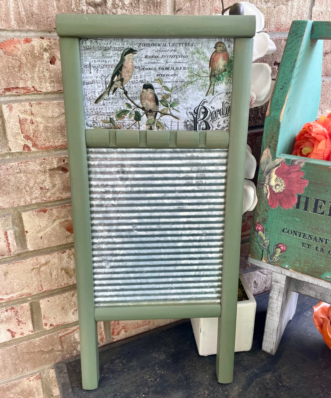 Vintage Washboard Decor Decorative Farmhouse Antique Etsy