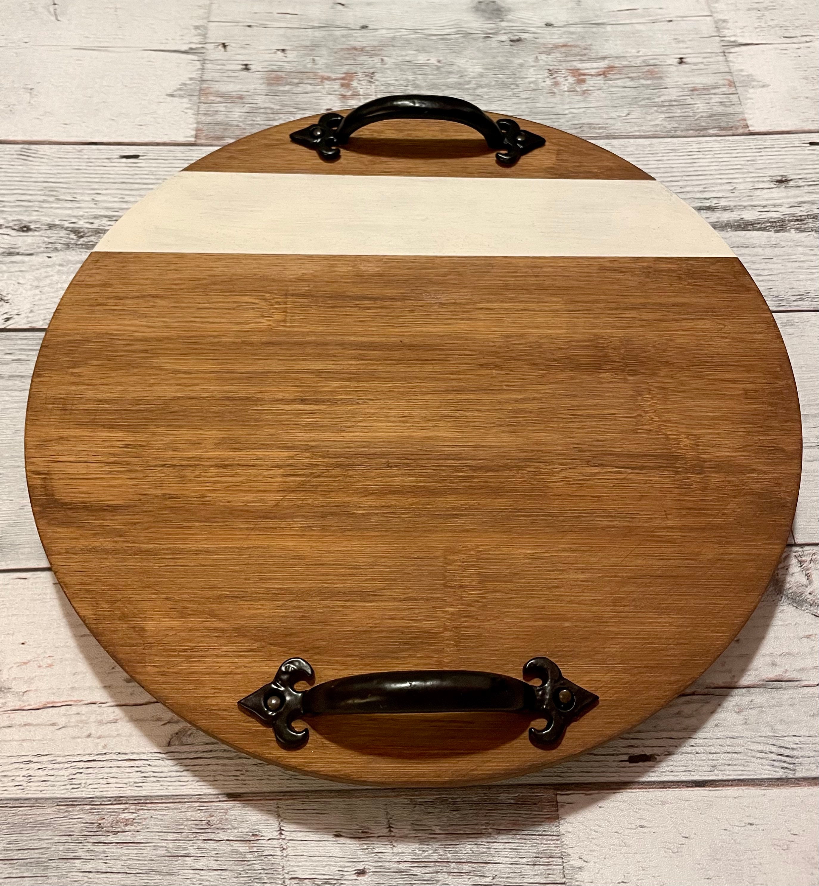 Farmhouse Lazy Susan Serving Tray Etsy