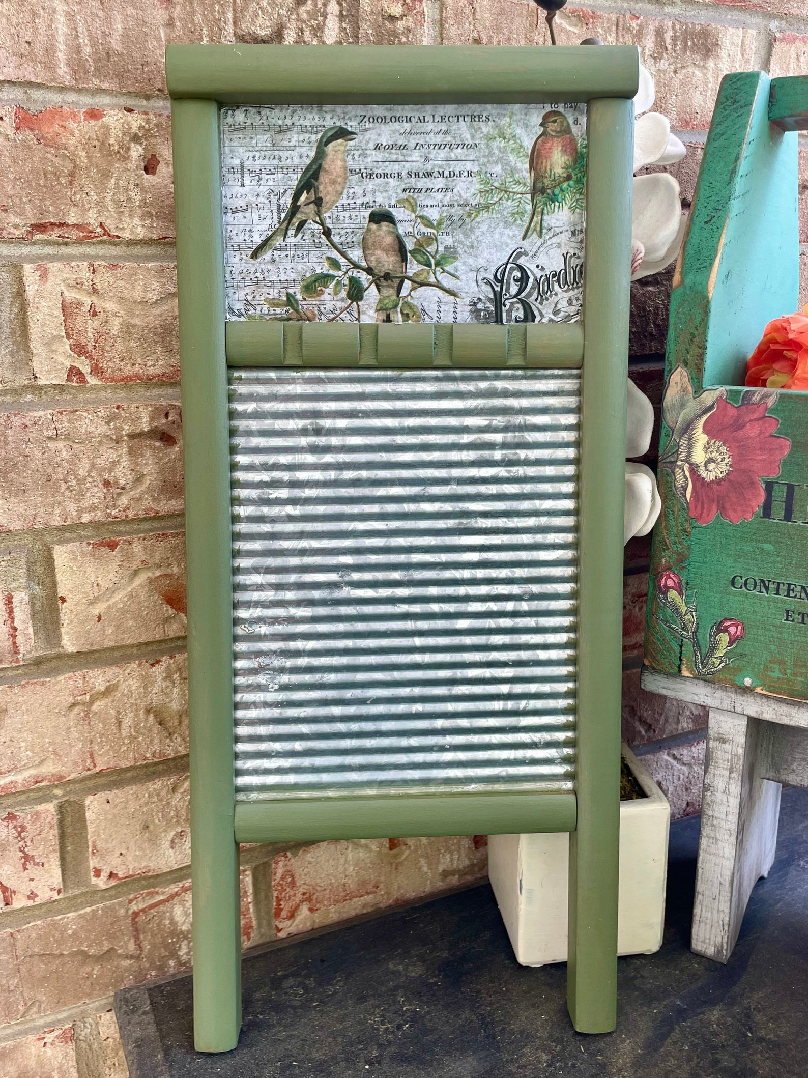 Vintage Washboard Decor Decorative Farmhouse Antique Etsy