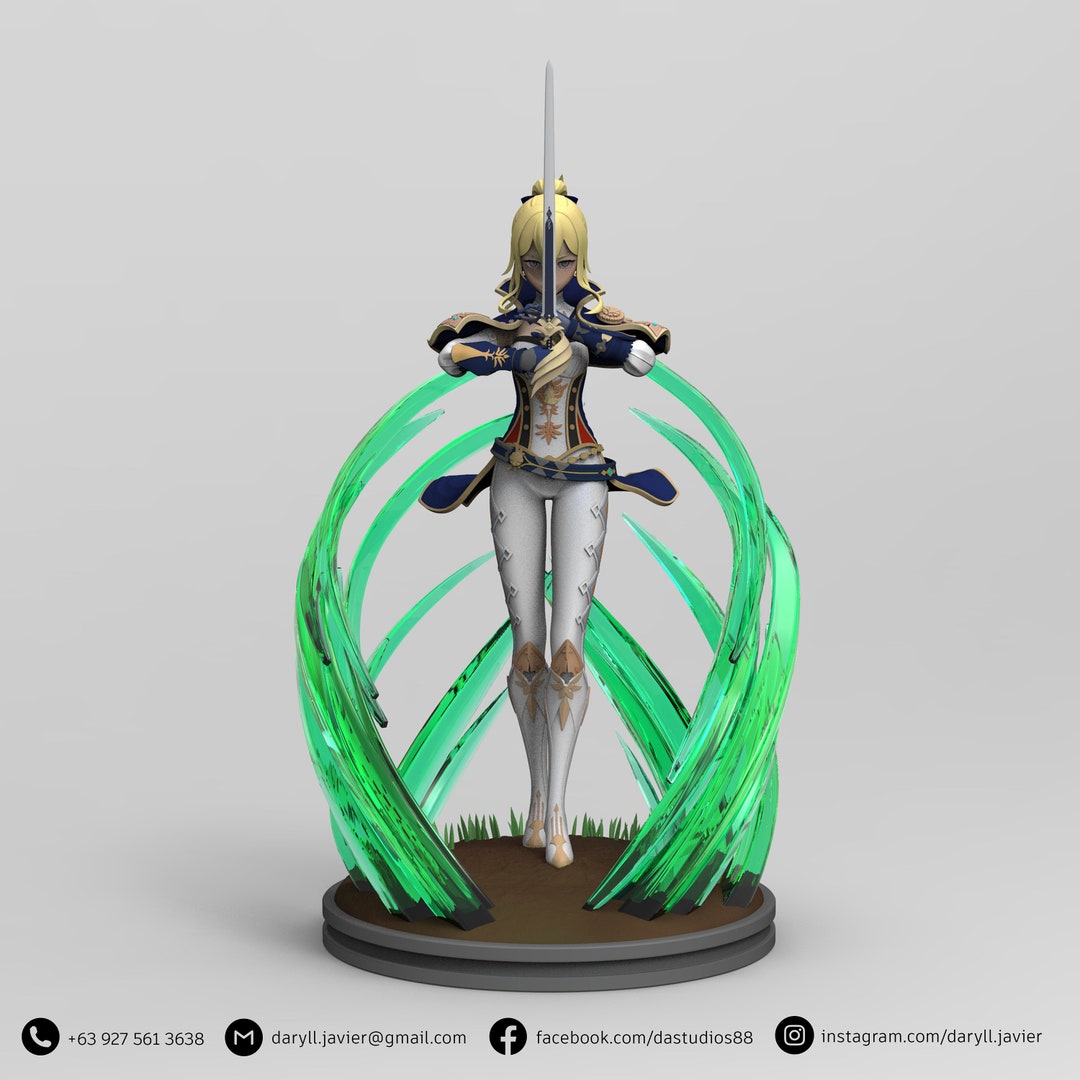 Genshin Impact Jean 3D Printing STL