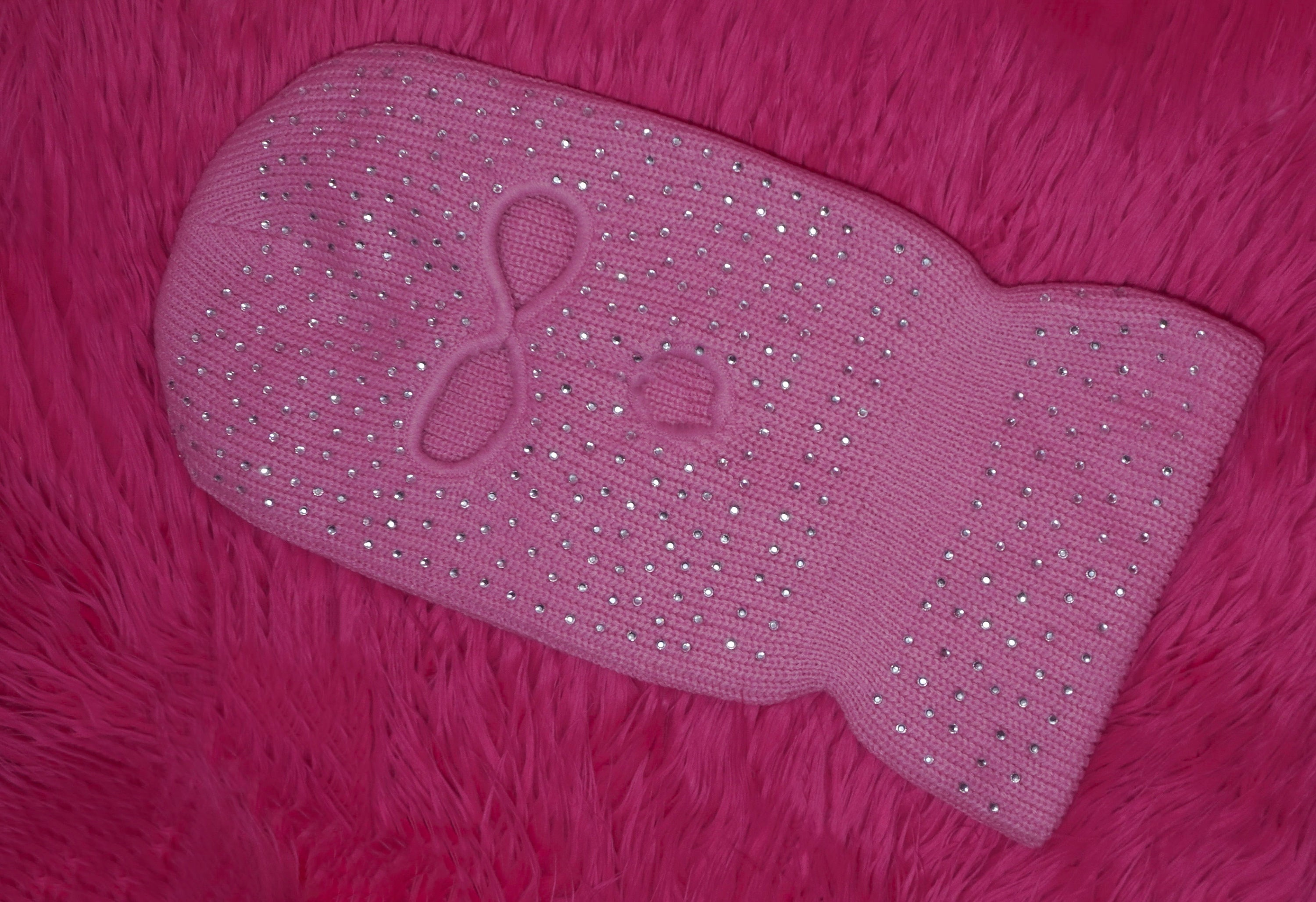 Rhinestone Ski Mask PINK Sparkle Full Face Ski Mask Balaclava - Etsy