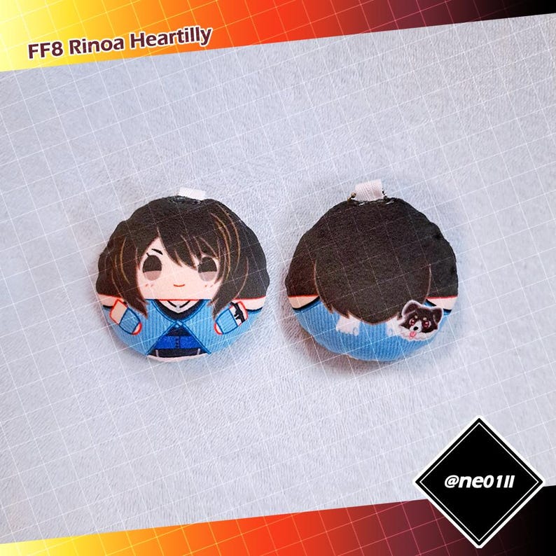 FF Pillow Charm [final Fantasy 9 15 16] Fabric Keychain Keyring Ff9 ...