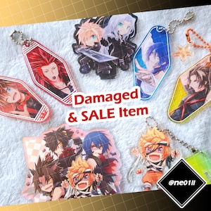 Damaged & Sale Item : final fantasy XVI ff16 ff7 ff7ac VII ffxvi Kingdom Hearts KH acrylic keychain charms standy
