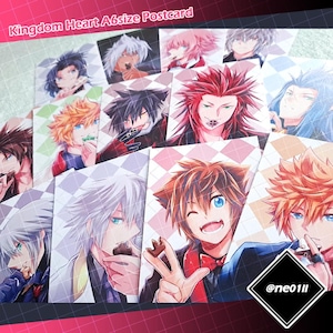 Postcard KH kingdom heart [A6 Size Postcard] Illustration postcards picture