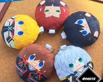 KH Pillow Charm Kingdom Hearts Sora Riku KHIII Destiny Island SeaSaltTrio Roxas Lea Xion Birth by sleep wayfinder Fabric Keychains Keyring