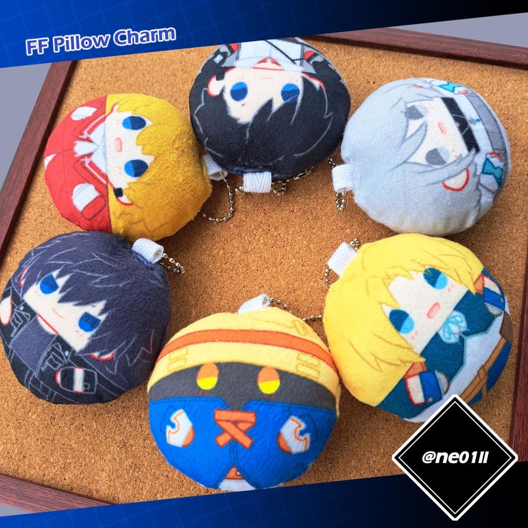 FF Pillow Charm [final Fantasy 9 15 16] Fabric Keychain Keyring Ff9 ...
