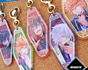 KH Chocolate Suit ver. [Kingdom Hearts Acrylic Keychain] charm sora riku roxas axel terra ventus vanitas xehanort