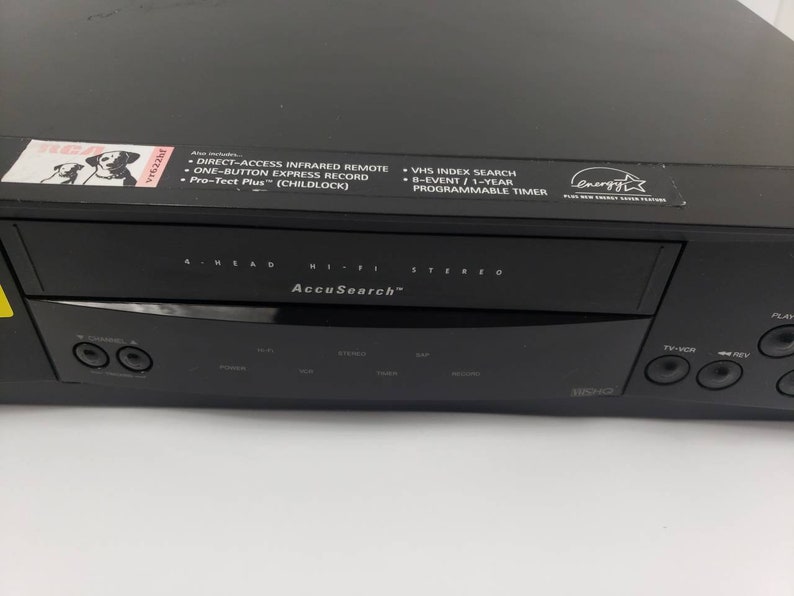 RCA VR622HF 4 Head Hifi Stereo VHS VCR Player Video Cassette Etsy