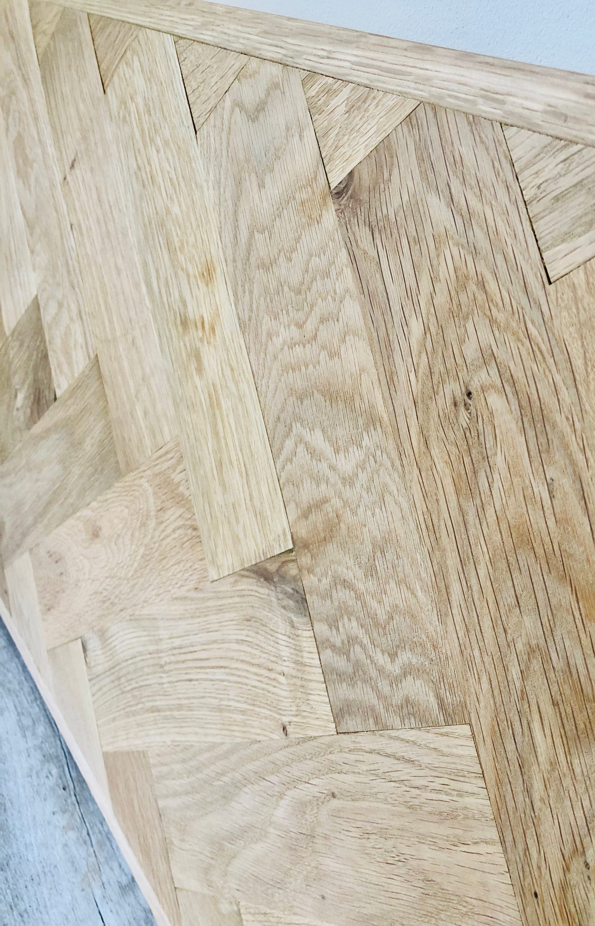 Solid oak parquet wooden headboard Etsy