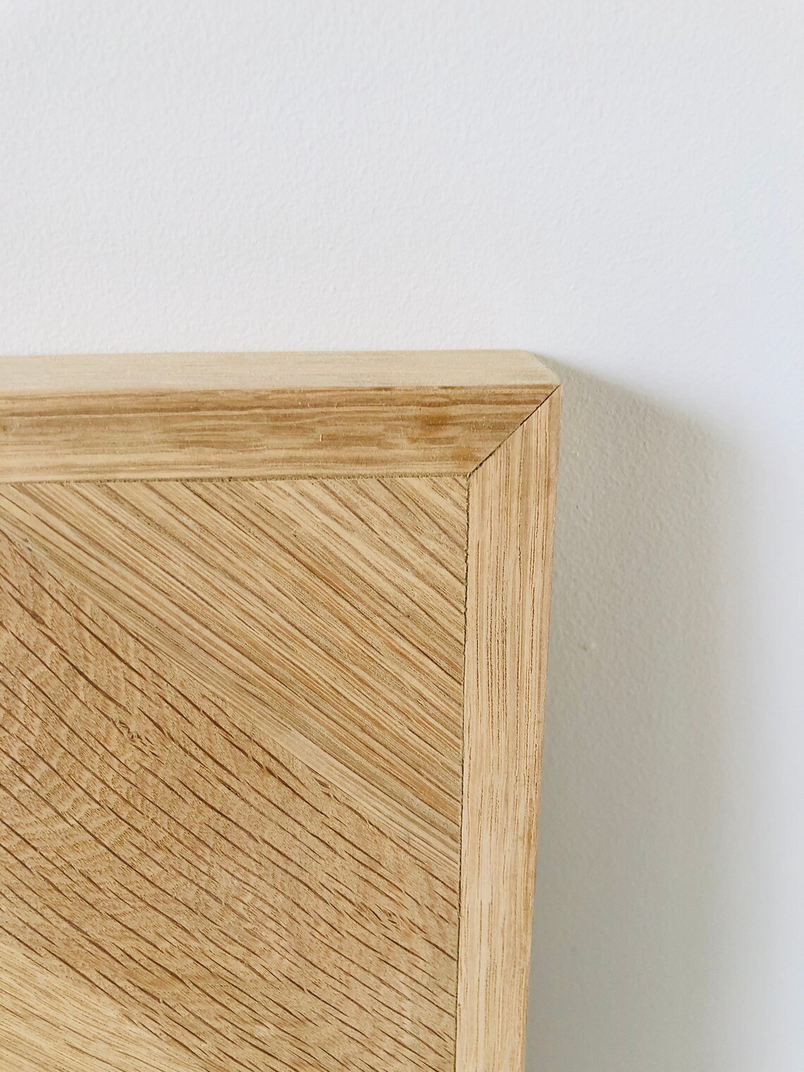 Solid oak parquet wooden headboard Etsy