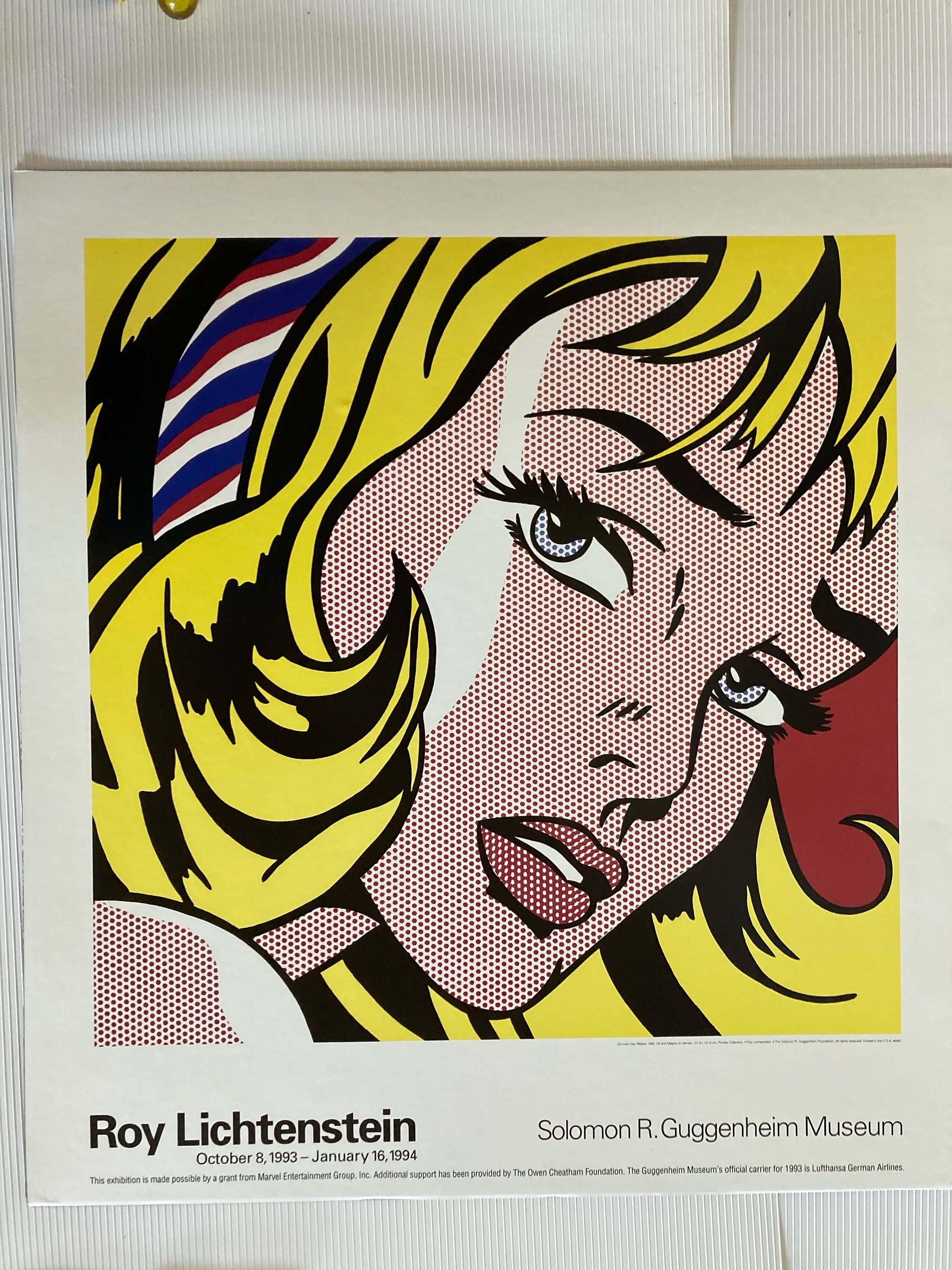 Roy lichtenstein girl with hair ribbon - Etsy 日本