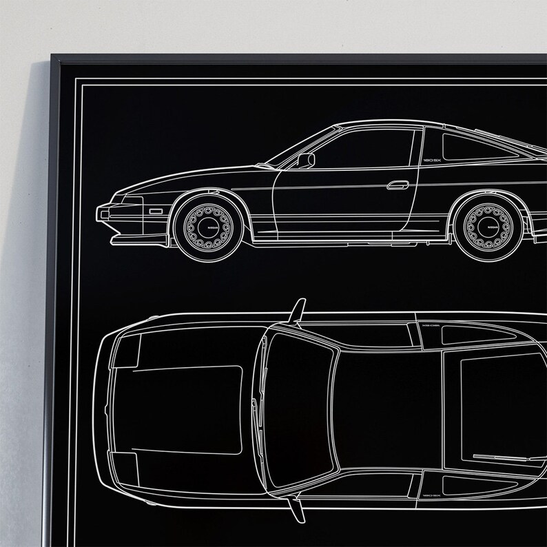 Nissan 180sx blueprint